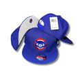 Chicago Cubs Snapback Hat with Embroidered Bear Logo Royal Blue - Snapback