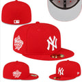 New York Yankees 59FIFTY Hat with 1999 World Series Patch - Red