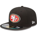 San Francisco 49ers Snapback Hat with Embroidered Team Logo - Black and Red