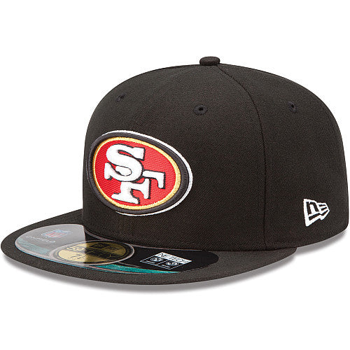 San Francisco 49ers Snapback Hat with Embroidered Team Logo - Black and Red